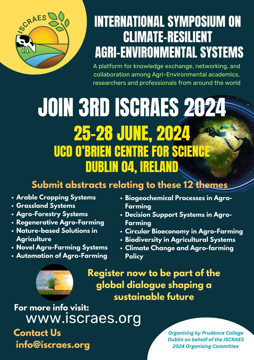ISCRAES's tweet photo. 📢 Exciting Update! 
The 3rd ISCRAES is now rescheduled to June 25th to 28th, 2024. The venue is  
the prestigious UCD O'Brien Centre for #Science in Dublin 4. 
🏛️ #Savethedates &amp; get ready for an inspiring scientific event!  
Visit: https://t.co/DYwyEns5lM
#DublinConference https://t.co/6YLrMCOQ1t