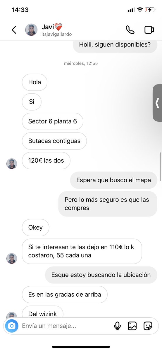 atheneamata's tweet photo. Vengo a exponer a este chico, me ha estafado vendiéndome entradas del concierto de Rauw para Madrid. Era un plan que tenia con mi novio y nos hacía muchísima ilusión. Me gustaría que a otras personas no les pasara lo mismo. 🫶🏻💗DIFUNDIR PORFI💗🫶🏻#rauw #saturnotour #estafa https://t.co/yDVMoOwrSL
