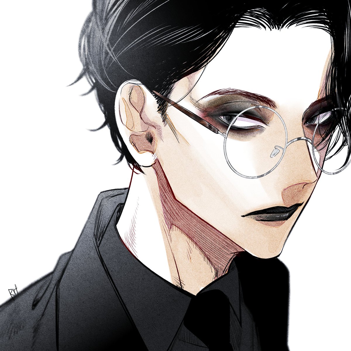 眼鏡と入墨とピアスが好き👓
#絵柄が好みっていう人にフォローされたい 
#絵描きさんと繋がりたい 