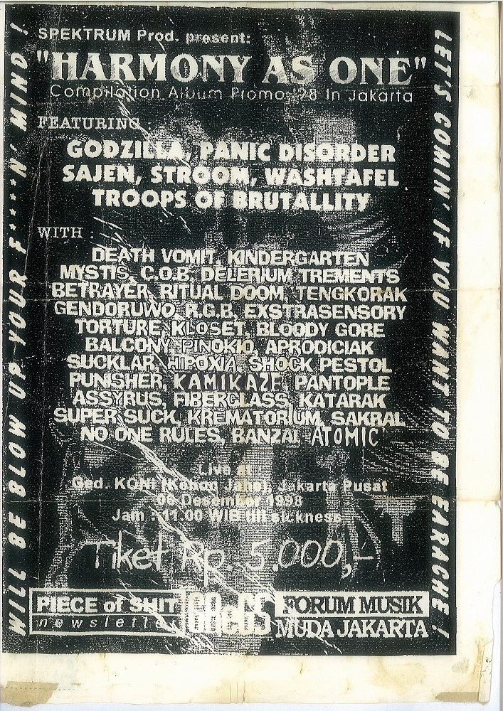wrarchives's tweet photo. R.I.P Ndaru (Betrayer / Thrashline) 💔

Berikut adalah beberapa posters dari gigs-nya Betrayer di dekade 90 - 2000-an dulu.

#np Bendera Kuning (1996) https://t.co/9jNZ6gx3Ge