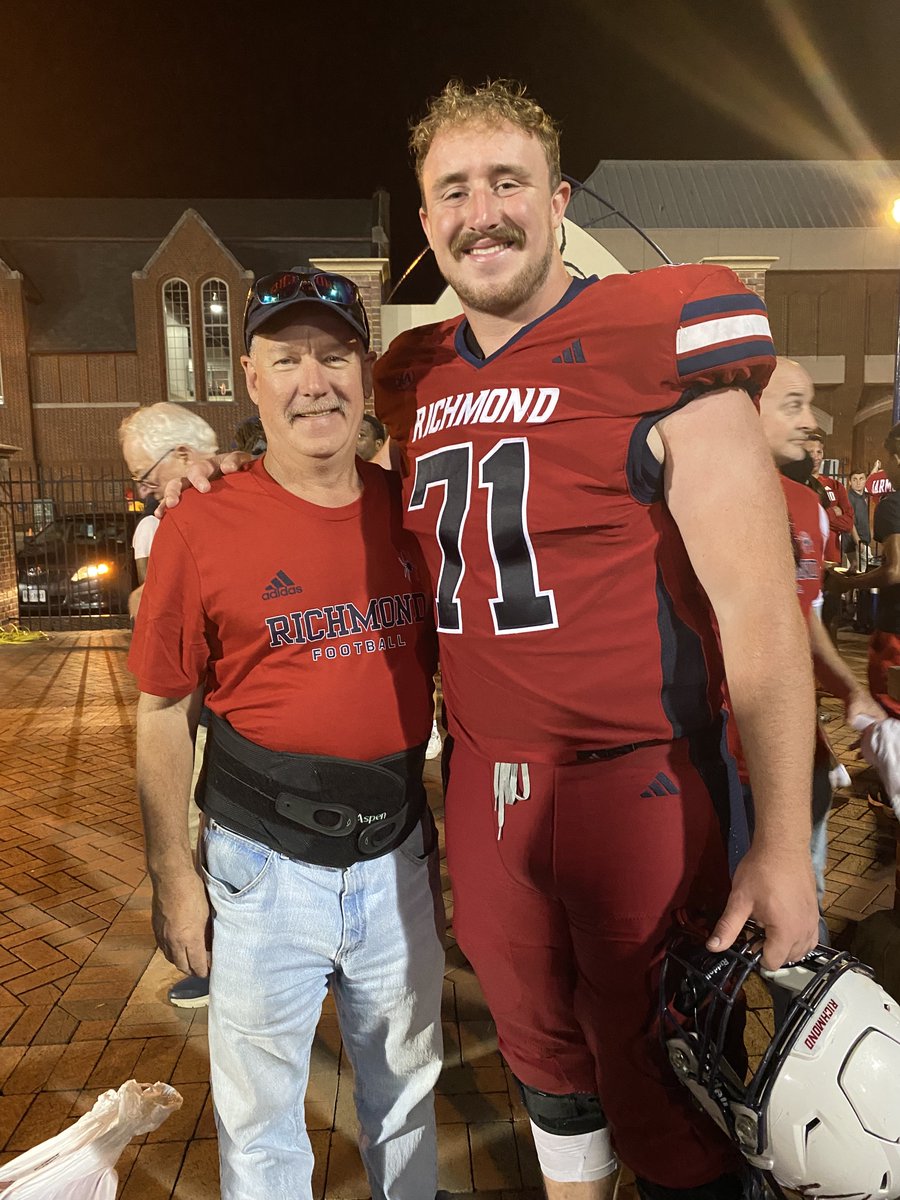 CoachJohnBeck's tweet photo. Great time watching former Linganore player Scott Hummel playing for the Richmond Spiders yesterday. Watching him grow and develop has been amazing.  2013, 2017 &amp; 2023

@spiders_FB @linganorefb @ScottHummel15 https://t.co/2QET8MS9Nh