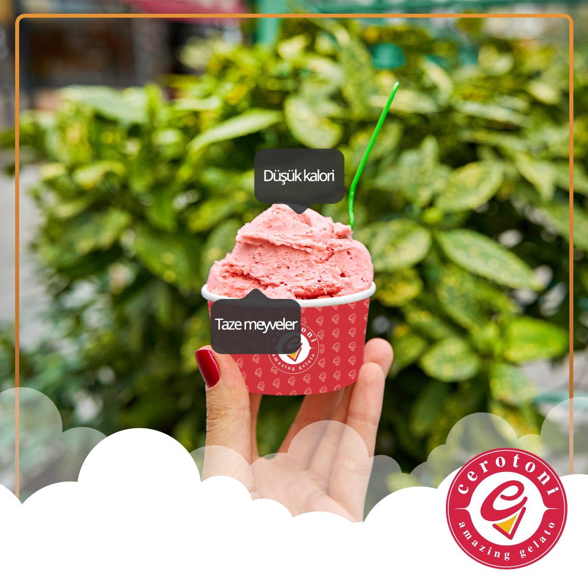 Peki sana Cerotoni gelato dondurmanın
normal dondurmalara göre daha düşük kaloriye sahip
olduğunu söylemiş miydik? Yaz sıcaklarında canının
istediği kadar tüketebilirsin. 😀🍨

#cerotoni #cerotonigelato #gelato #dondurma #sorbe
#italyanlezzeti #nazilli #kuşadası #bostanlı