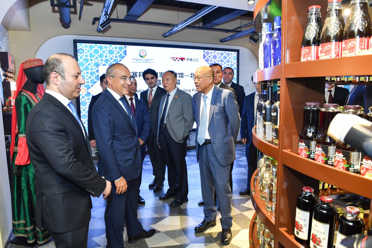 Today, we inaugurated the next #Azerbaijan Trade House in China, and it marks the first one in #Beijing. The establishment of this Trade House will play a crucial role in diversifying #economic relations between our two countries and increasing #trade turnover.

#EconomyAz