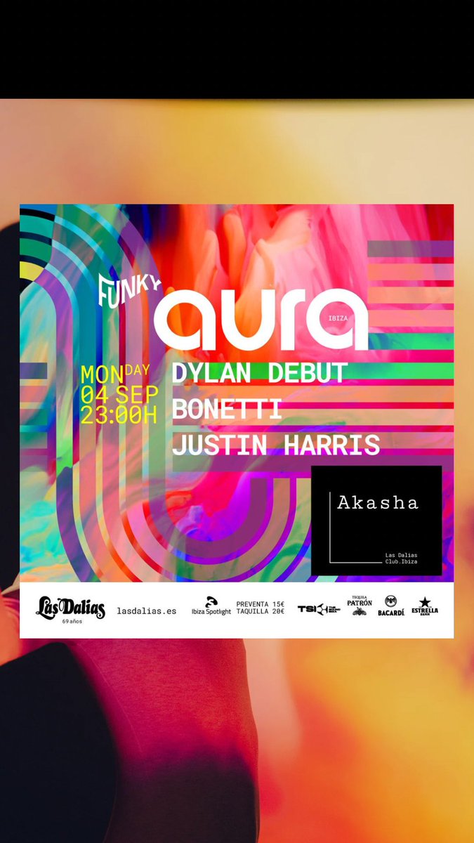 __Bonetti's tweet photo. 😊Very excited! Tomorrow I will be playing at #akashaibiza located in @lasdaliasibiza (#funkyaura party) w/ @JustinHarrisMFF and #dylandebut!
🫶🏻If you’re in this magical island would be great see u there. https://t.co/xN5k2U1MXk