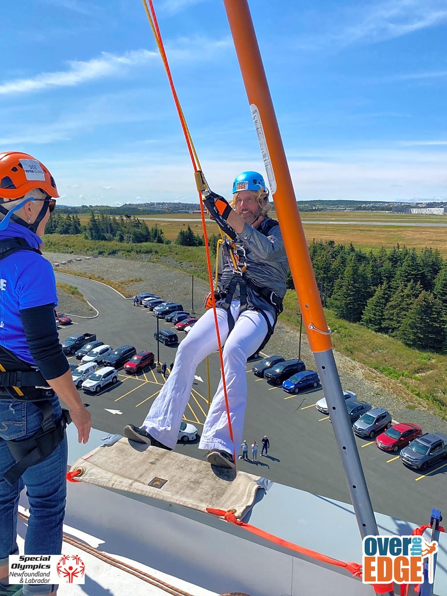 'Now lean back!'

#EasierSaidThanDone
#OverTheEdge <a href="/SpecialONL/">Special Olympics NL</a>