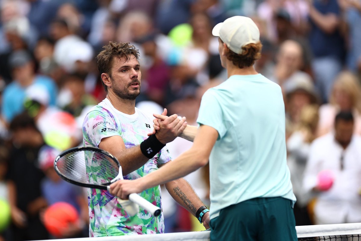 janniksin's tweet image. Never taking these moments for granted to share the court with you @stanwawrinka 🙌🏼