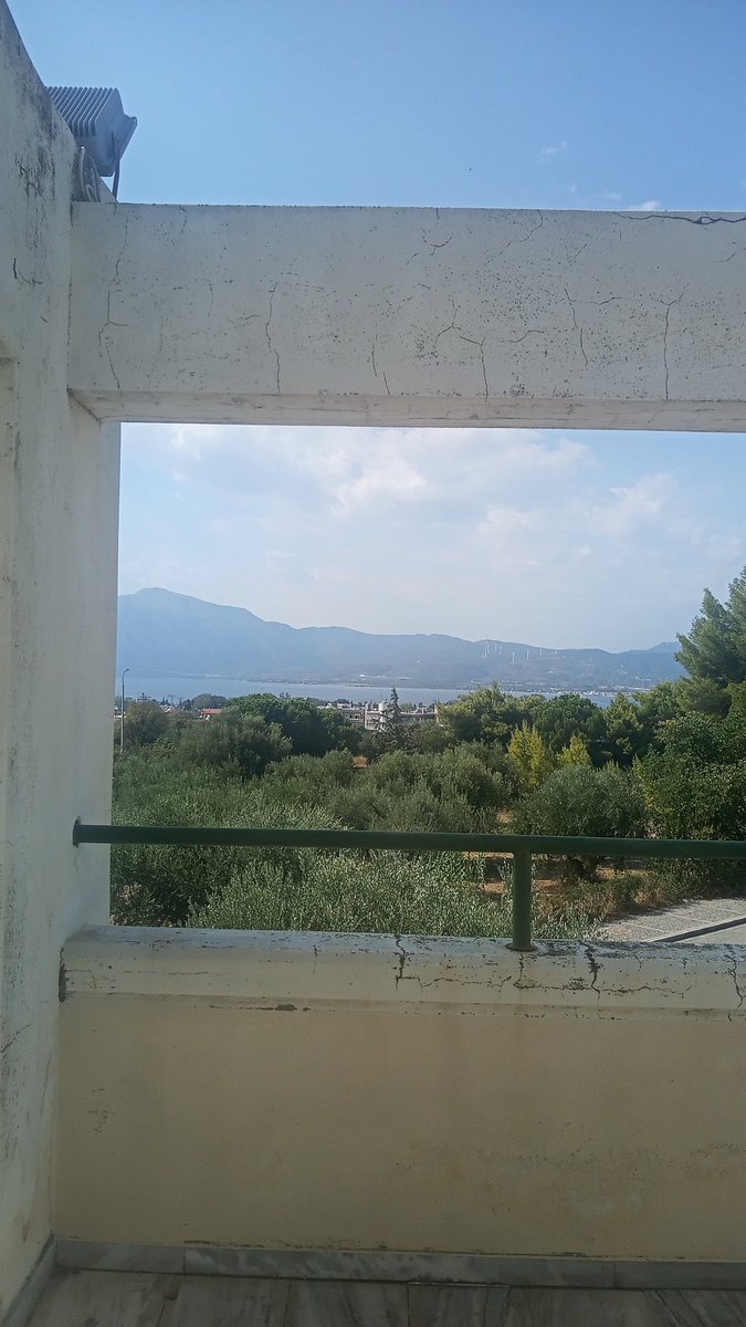 Last session of the CLASSICAL TEXTS IN DIGITAL MEDIA workshop about to start at Uni Patras (pictured: the lovely view from the conference centre)