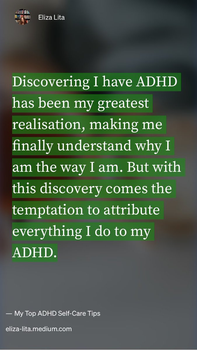 spectrum_dad's tweet photo. “My Top ADHD Self-Care Tips” by Eliza Lita
https://t.co/of3Hd08yIG https://t.co/os1vL660md