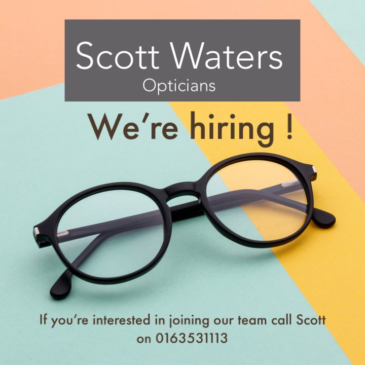 OpticiansScott's tweet image. If you’re interested or know anyone that is interested in joining our team get in touch.