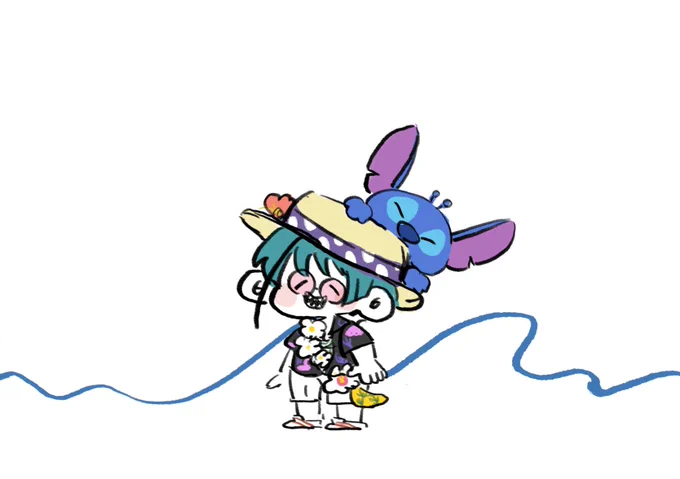 スティッチとフロイド可愛い