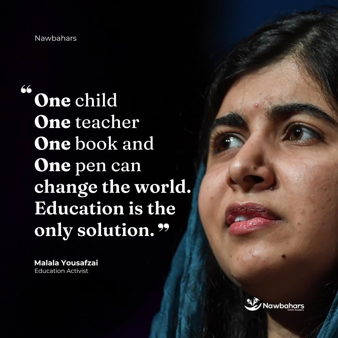 Education is light, ignorance is darkness.

#malalayousafzai #womanquotes #quoteswomen #letherlearn #womenempowerment #educationrights