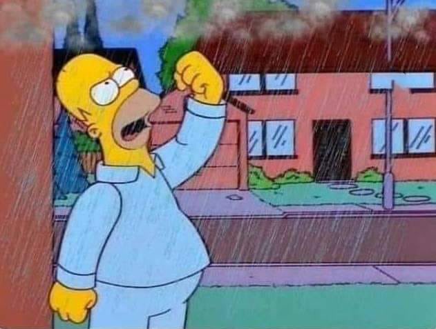 ¿Qué quieres de mi, lluvia? ¿Qué haga una maratón de Harry Potter? ¿Eso quieres? ¡Pues lo haré!