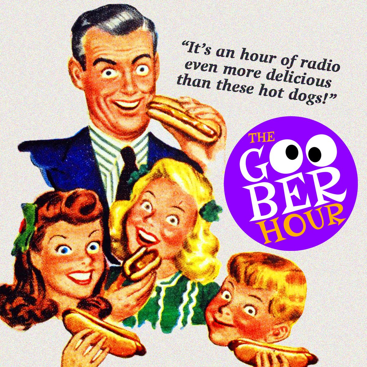 Today’s show is LIVE on TheGooberHour.com 🌭 We’ve got novelty records, on-air shenanigans and special guest @HarrisonHoude! With tunes by @LardDog, @TheRelativeMins, @normanfoote, @KnuckleheadzRap, @EllaFitzgerald, @PaulMcCartney & more.