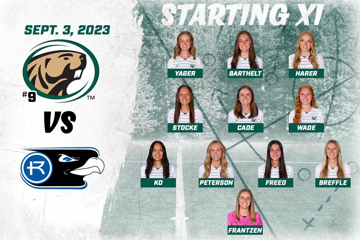 Starting XI vs the Hawks! Kick-off at 10 AM.

📈 gogriffons.com/sidearmstats/w…

#GoBeavers #BeaverTerritory