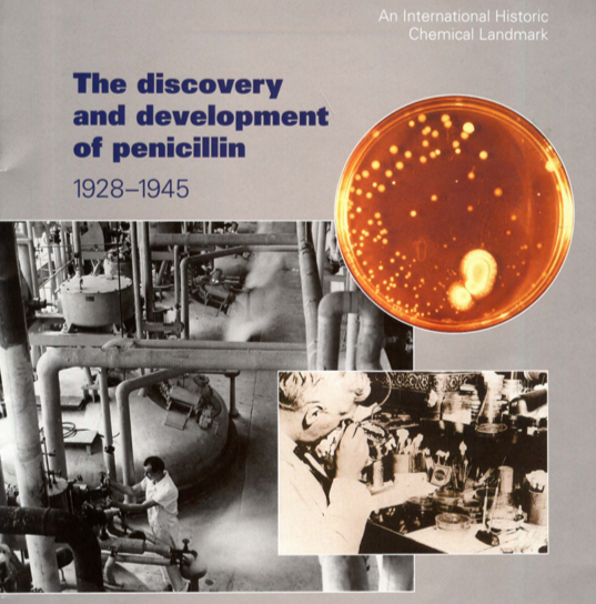 AmerChemSociety's tweet photo. #OTD in 1928, Alexander Fleming comes back after a holiday &amp; notices that "mold juice" killed a wide range of #bacteria in a petri dish. The discovery of #Penicillin saved millions of lives in the past century, learn more on our #ACSLandmark page at https://t.co/rwKb8LkNgB https://t.co/SxHMJy7QGB