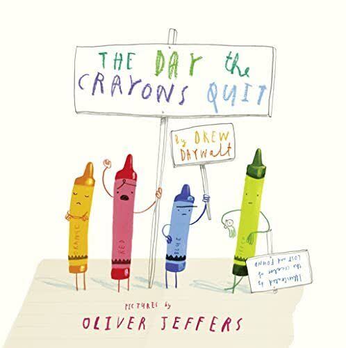 Out mowing the lawn and this one reminded me of one of my favourite #books @justdawned the day the crayons quit by Oliver Jeffers!