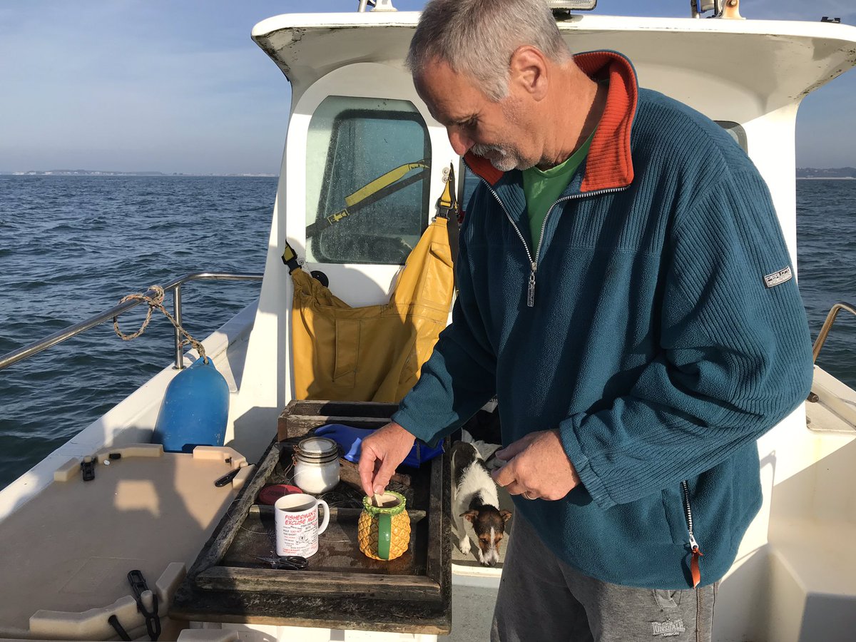 HappyHooker1157's tweet photo. Good afternoon few photo’s from today’s trip 🎣

You may wonder why there is a photo of Grumps making tea.......well I had to get photographic evidence as it’s the first time on the boat that he’s made me a cuppa ever in 19 years of fishing 😳☕️#spoilt 😂
#Bass #LineCaught https://t.co/Cv9pm31BOu