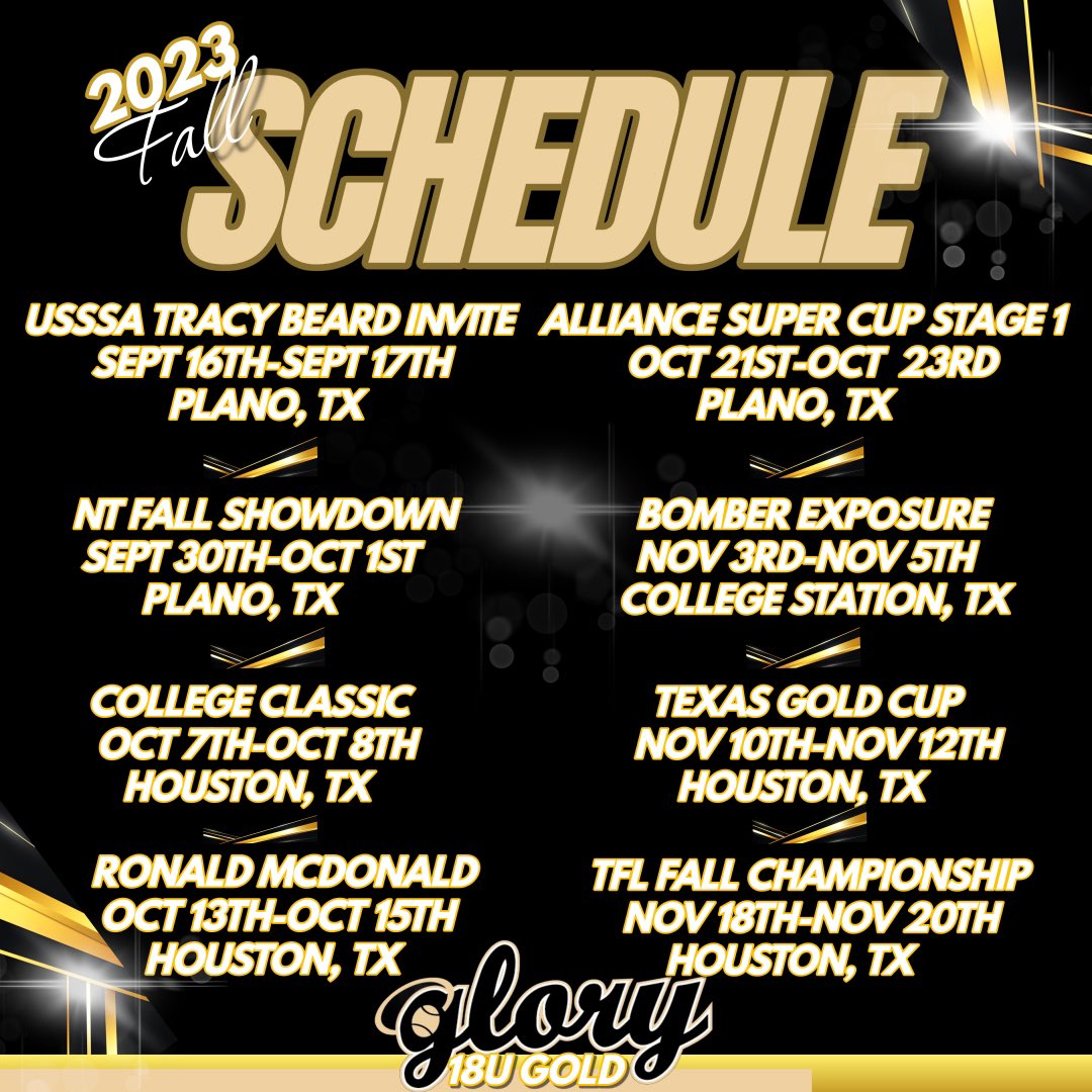 2023 Fall Schedule Drop!! Be sure to check us out!

#HalosUp😇