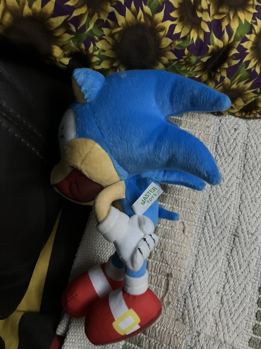 PkmnProto's tweet photo. Tomy laughing sonic prototype plush https://t.co/m1DYWeFu6Z