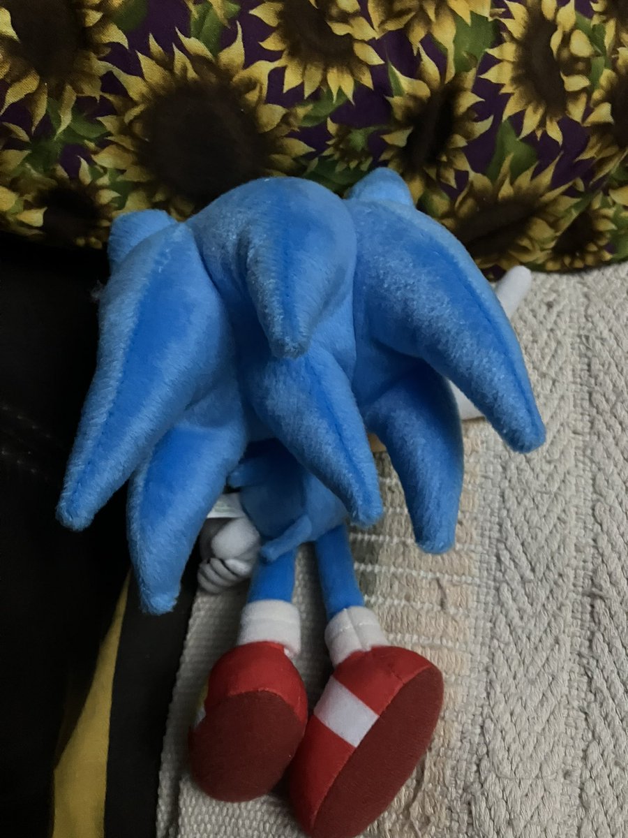 PkmnProto's tweet photo. Tomy laughing sonic prototype plush https://t.co/m1DYWeFu6Z