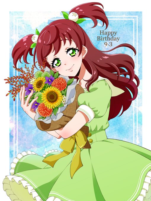 わかばちゃんお誕生日おめでとう意外と秋生まれ(名前のイメージ)夏の終わりの花束でお祝いです#aikatsu #アイカツフレンズ #春風わかば生誕祭2023 