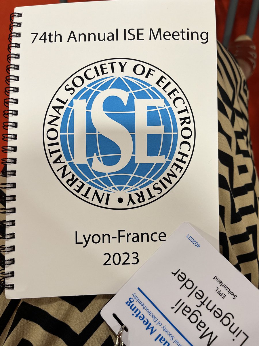 Here I am #Lyon ! looking forward to a great symposium on #Operando and #InSitu Characterization of Electrochemical #Interfaces at #ISE2023. Thanks ⁦@MariaEscEsc⁩ and colleagues for putting together such an exciting program! 👩🏻‍🏫🔬