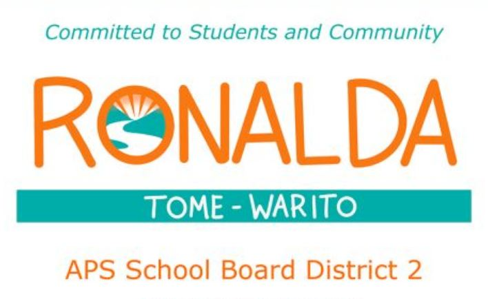 WSDemsABQ's tweet photo. 𝐂𝐚𝐧𝐯𝐚𝐬𝐬𝐢𝐧𝐠 𝐟𝐨𝐫 𝐑𝐨𝐧𝐚𝐥𝐝𝐚 𝐓𝐨𝐦𝐞-𝐖𝐚𝐫𝐢𝐭𝐨
𝐂𝐚𝐧𝐝𝐢𝐝𝐚𝐭𝐞 𝐟𝐨𝐫 𝐀𝐏𝐒 𝐃𝐢𝐬𝐭𝐫𝐢𝐜𝐭 𝟐

Canvass  for APS School Board Candidate Ronalda Tome-Warito on Saturday  September 9th at 10:00am. Brandon 505-850-4138  or Dylan at 575-637-9400 for more info. https://t.co/r543cmMgX4