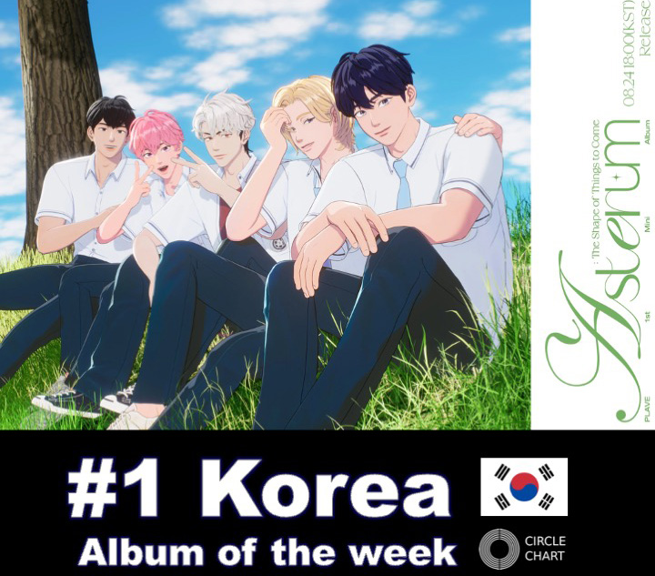 WORLDMUSICAWARD's tweet photo. New virtual five-member boy group #PLAVE, consisting of #Noah, #Bamby, #Yejun, #Eunho & #Hamin, lands atop the Circle Albums Chart with their 1st single album #ASTERUM_The_Shape_of_Things_to_Come, scoring a crown on Circle! Their group name symbolizes their mission to build a new world to achieve their dreams! 💪💿💥🥇🇰🇷👑
@plave_official