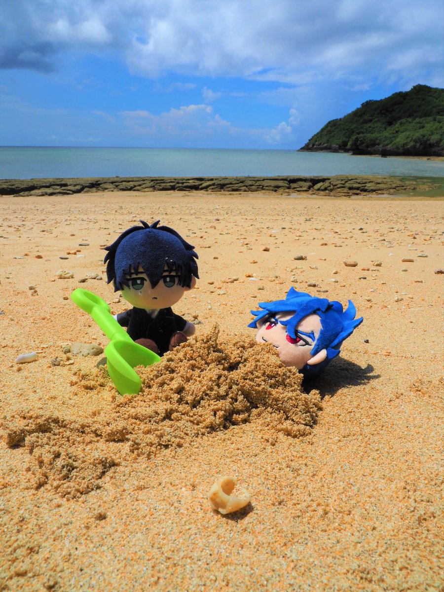b1ue_k's tweet photo. うちのぱぺ愛忠にも石垣島へ旅行に行きました🏖️ https://t.co/inS6Z54RLN