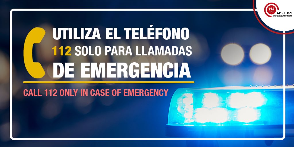 🛑 A T E N C I Ó N 🛑

En #Madrid112 estamos recibiendo numerosas llamadas solicitando información. 

Recordamos que es MUY IMPORTANTE mantener las líneas libres para emergencias. 

Estamos dando información a través de las #RRSS y de los medios de comunicación. 

#DANA 
#ASEM112