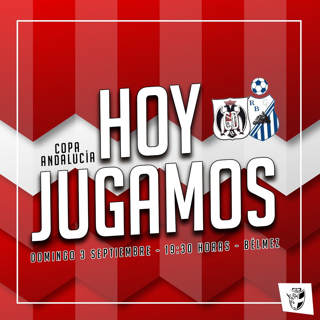 𝐇𝐎𝐘 𝐉𝐔𝐆𝐀𝐌𝐎𝐒|  
Primer partido oficial de la Temporada perteneciente a la Copa Andalucía. Hoy visitaremos la casa del <a href="/rvobelmezano/">Recreativo Belmezano</a>   

🆚 <a href="/rvobelmezano/">Recreativo Belmezano</a>  
⌚ 19:30 
📍 Juan Cortés Mora (Bélmez)  #vamosrojos