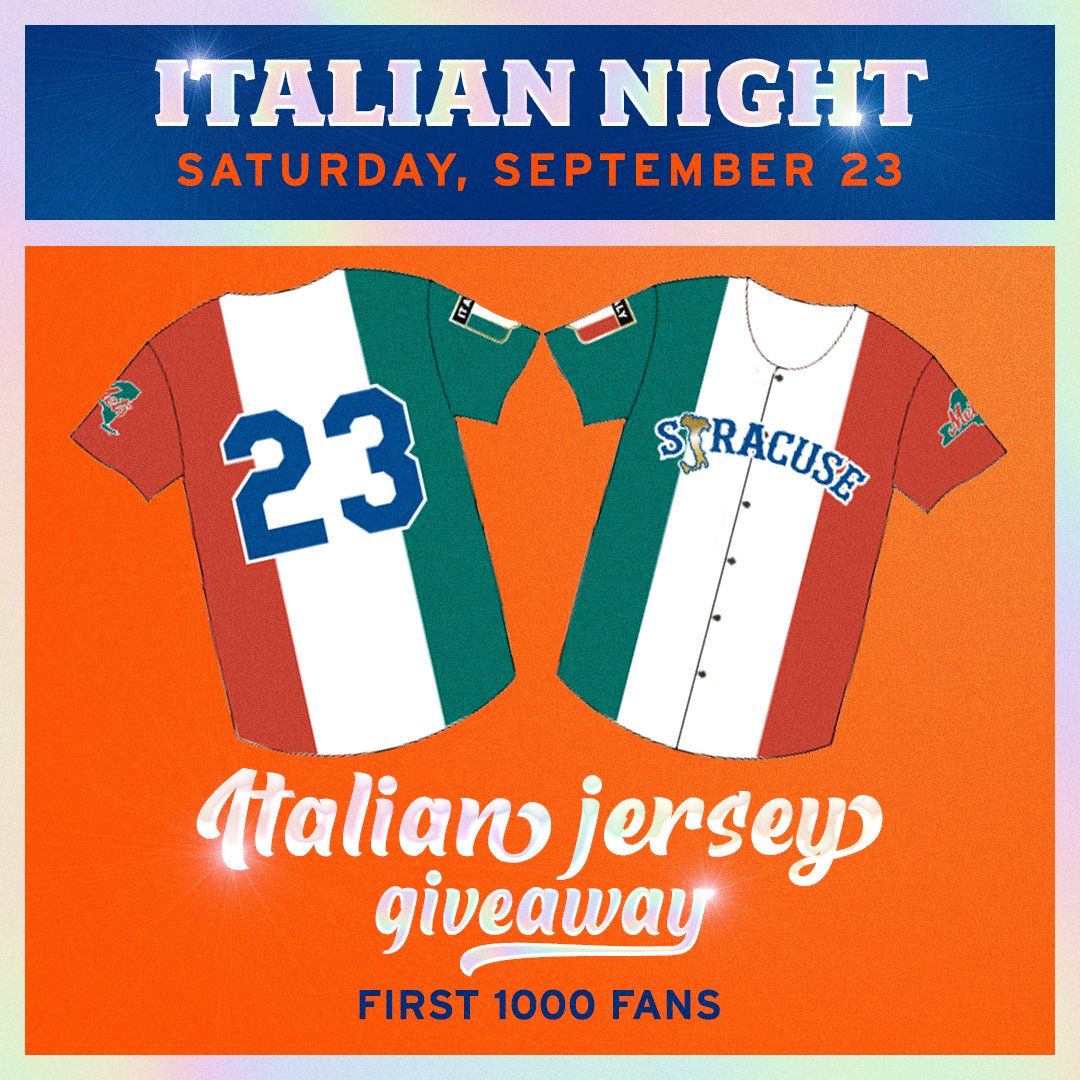 Syracuse Mets on X: Join us on Saturday, September 23 for Italian