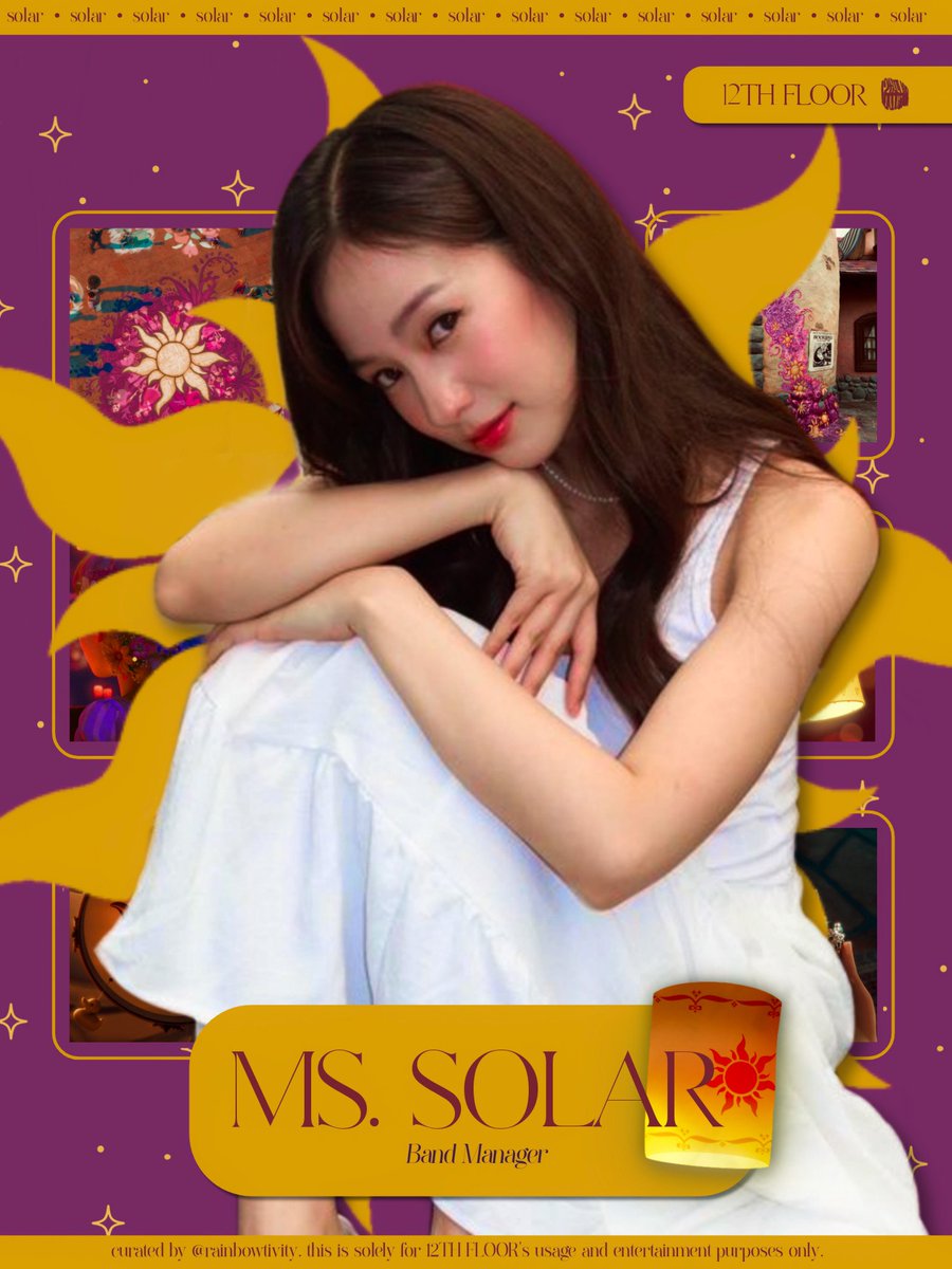 ㅤㅤ

͏͏͏͏͏͏ 
͏͏͏͏͏͏   
           𑁍 ₊˚ ִֶָ  12TH  FLOOR'S
            BAND  MANAGER  ⚘ 
             ⁀➷ ‿➹  MS.⠀  SOLAR.⠀

   #27thFloatingLantern
   #MagicalBraidedTales
   #EnchantingBraidsOfTheLantern
͏͏͏͏͏͏   
     
͏͏͏͏͏͏ 
͏͏͏͏͏͏