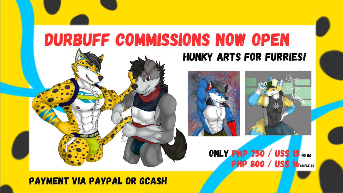 ConfusedChee's tweet photo. Opening my DURBADGE 🏅 and DURBUFF 💪commissions!!
Payment via GCash or PayPal. Prices listed are final. https://t.co/YFpGMPkEaS
