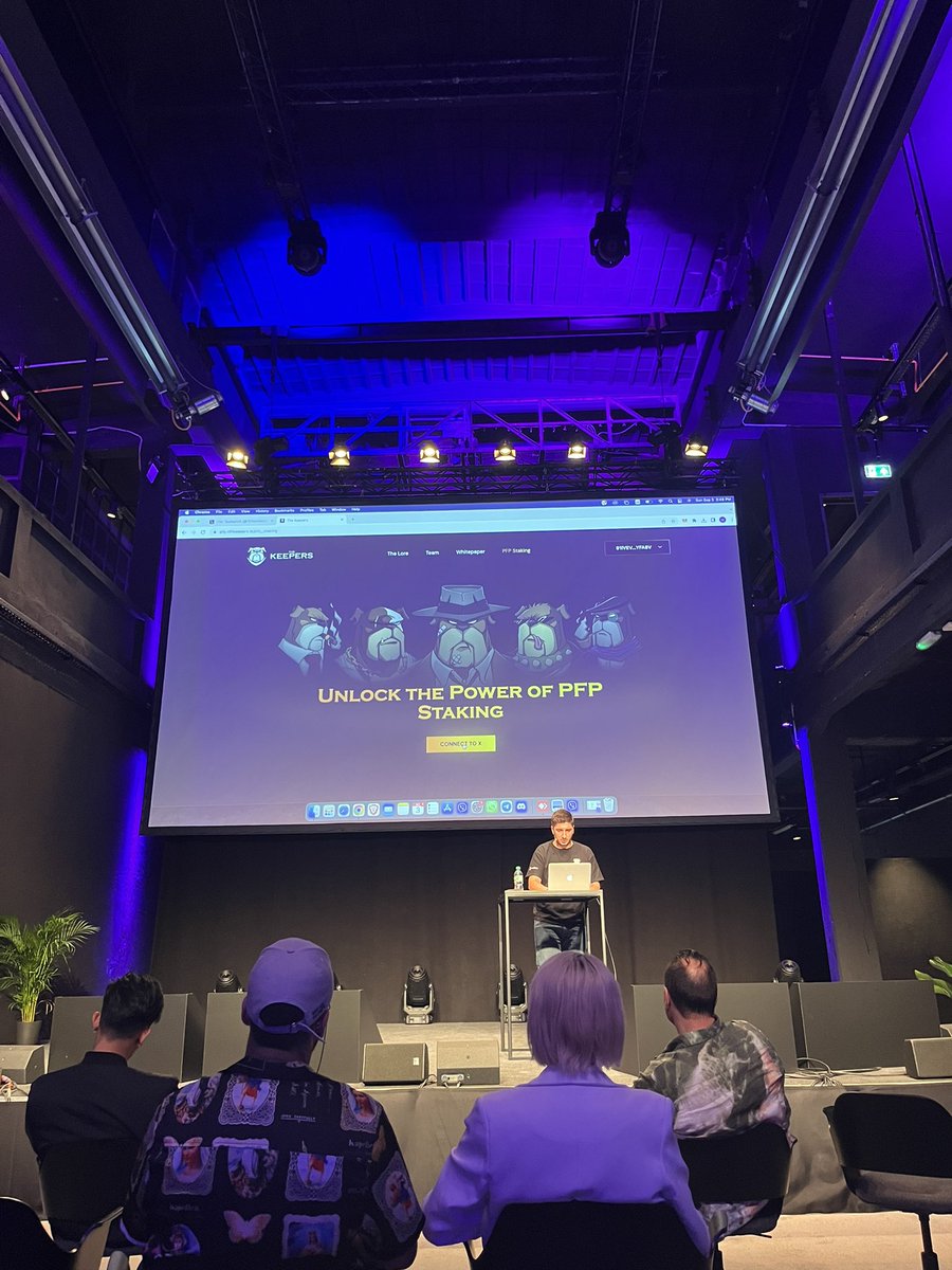 Great presentation by the <a href="/TheKeepersNFT/">Keepers</a> and @Milestone992 at hacker house Berlin