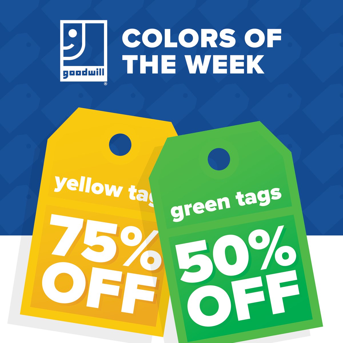 The discounts just got bigger! Beginning Sunday, September 3rd we’re adding a 75% off discount to our retail stores. Look for the tags that align with that week’s 75% off color to save even more. (Giving you more excuses to shop!) 🛒🛍️