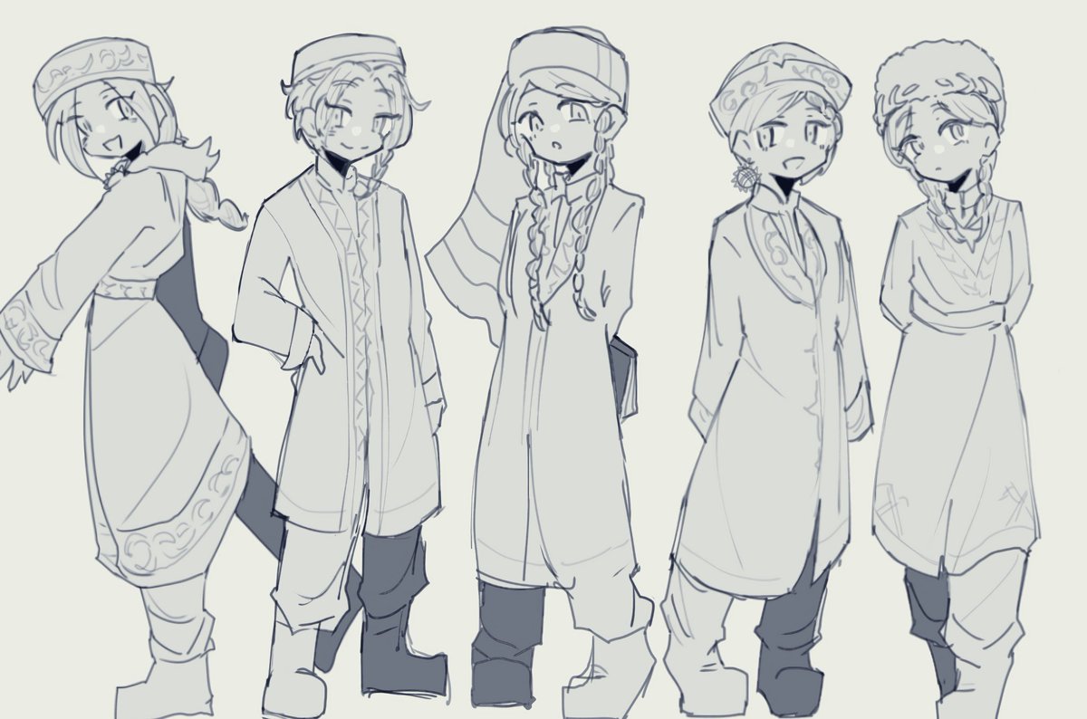 🇰🇿🇺🇿🇹🇯🇰🇬🇹🇲
#国擬人化 #国擬