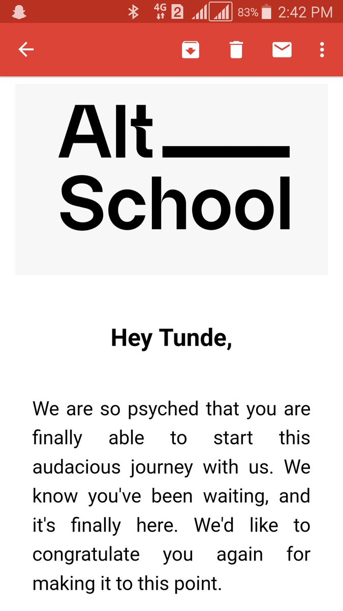 tunde_codes's tweet image. I'm dropping this here so I can come back next year to say I did it. My journey with @AltSchoolAfrica  starts here...
Wish my luck 🍀