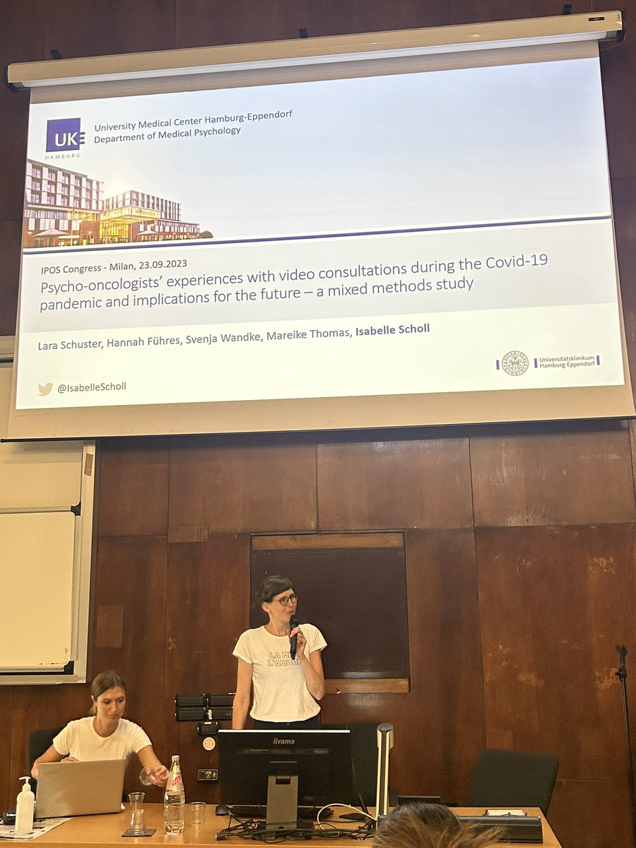 @IsabelleScholl is unveiling groundbreaking insights from our study on how psycho-oncologists embraced video consultations during the #COVID19 pandemic. Bridging gaps in cancer care through innovation. #PsychoOncology #Research #IPOS2023