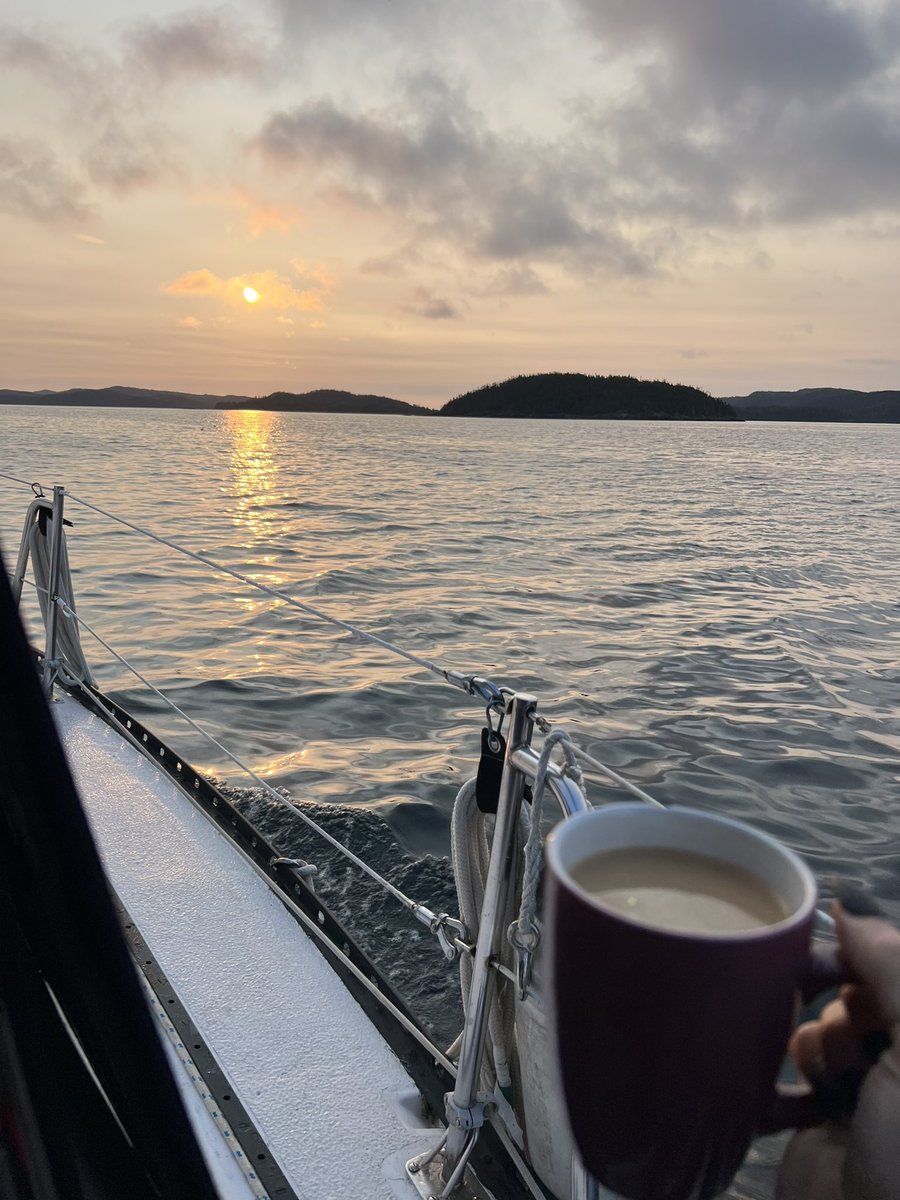 Boat coffee hits harder ☕️ ⛵️ #nlwx #goodbyesummer