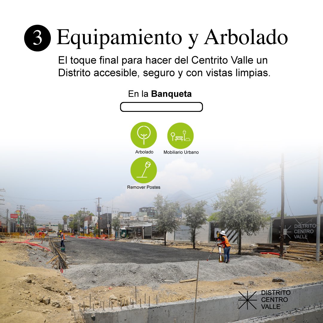 SanPedroNL's tweet photo. 👉Conoce el avance de la obra del #DistritoCentroValle ⛏️🦺.

70% de la obra es trabajo subterráneo y estamos por finalizar esta etapa. Pronto podrás disfrutar de un distrito seguro, accesible y con vistas limpias. Gracias por tu paciencia ✨. https://t.co/b52A9PCp7r