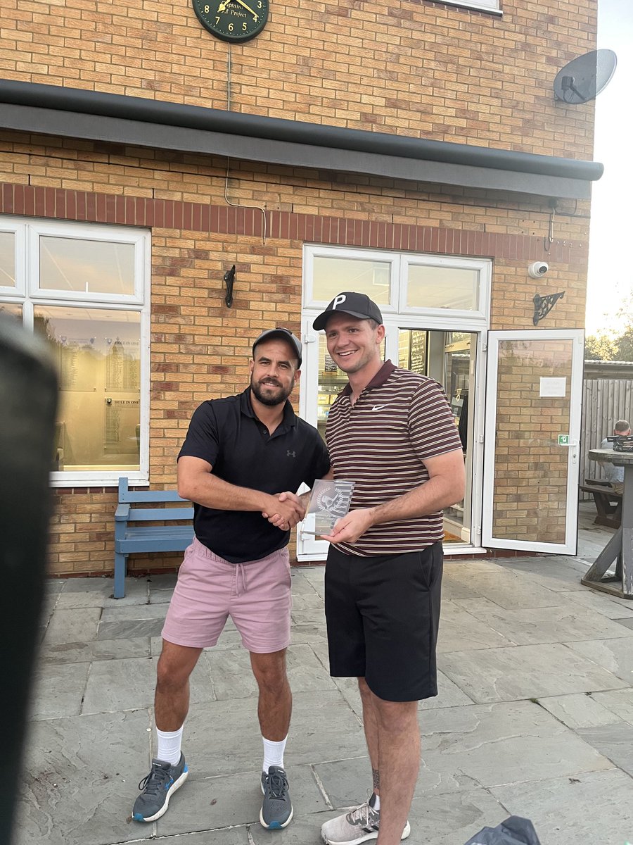 Inaugural winner of the Renegades golf day Harry Mills