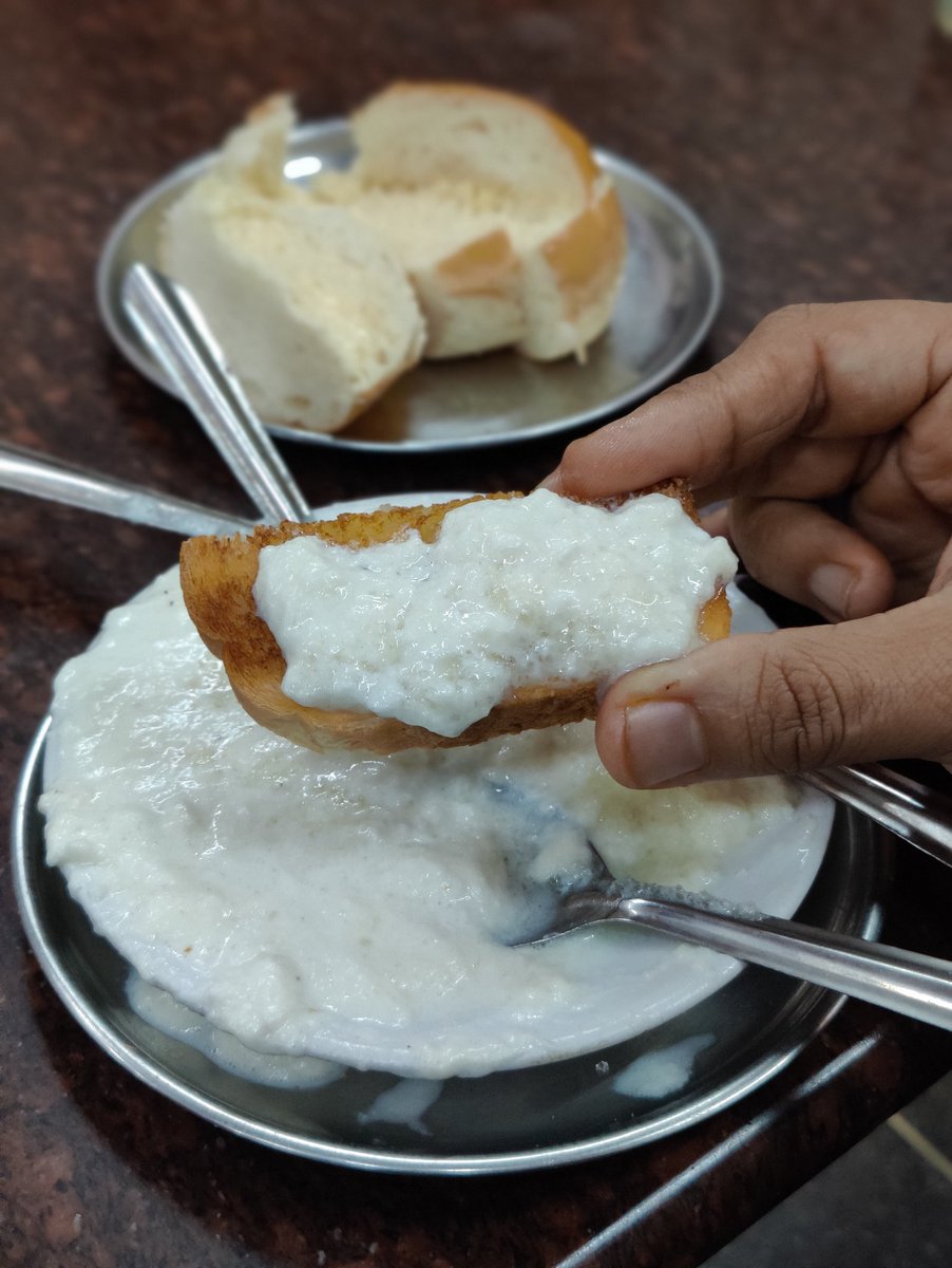 While I hate साय or मलाई in any form, the malai with sugar served at Irani cafes smeared on buttered toast is absolutely incredible! This was at Yezdan Cafe in Pune. What are your thoughts on malai? Yes, No or Eww, No?