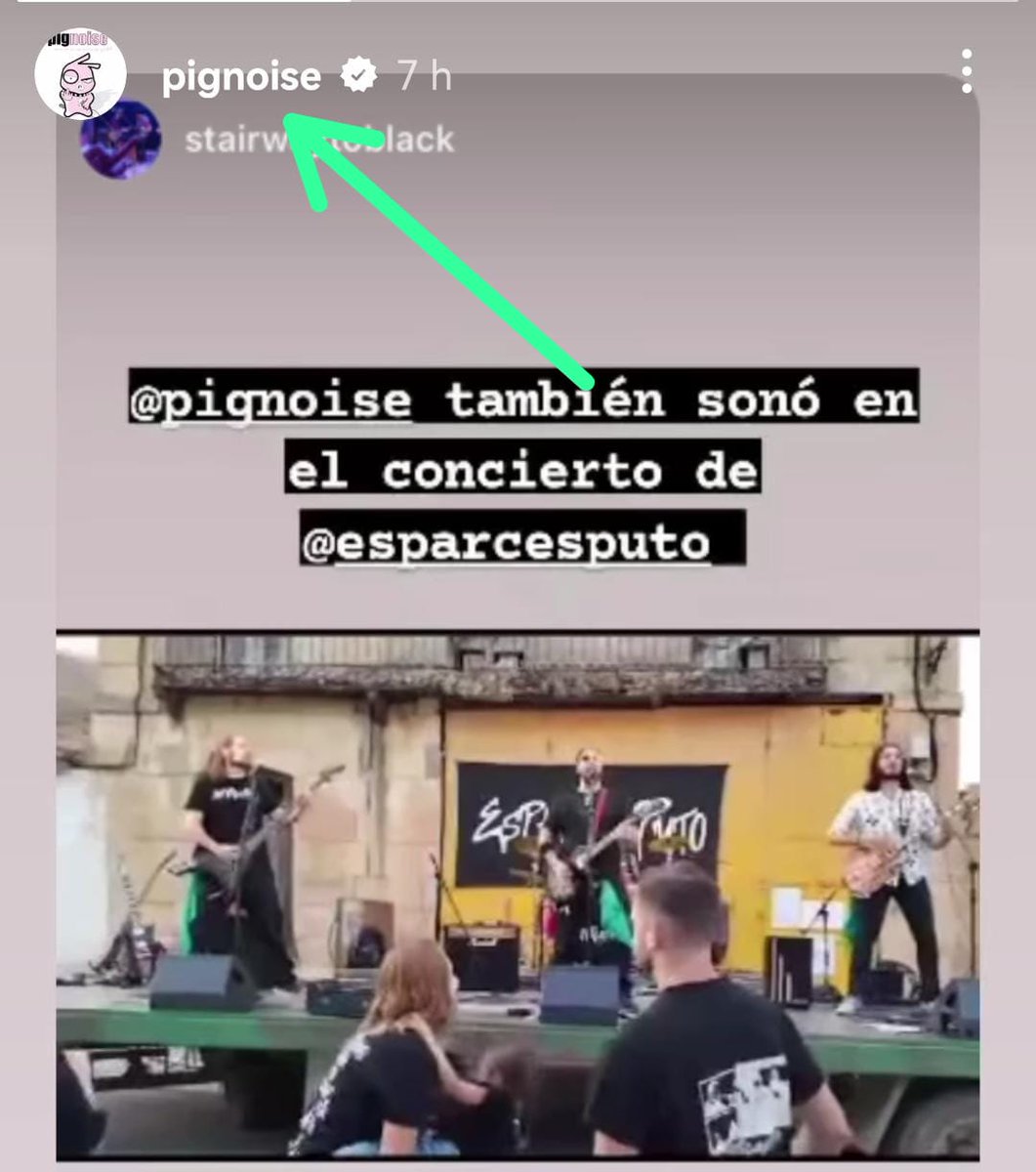 Los <a href="/Pignoise/">Pignoise</a> poniendo en su estado a mi grupo!!muchas gracias desde Salamanca!!!!!