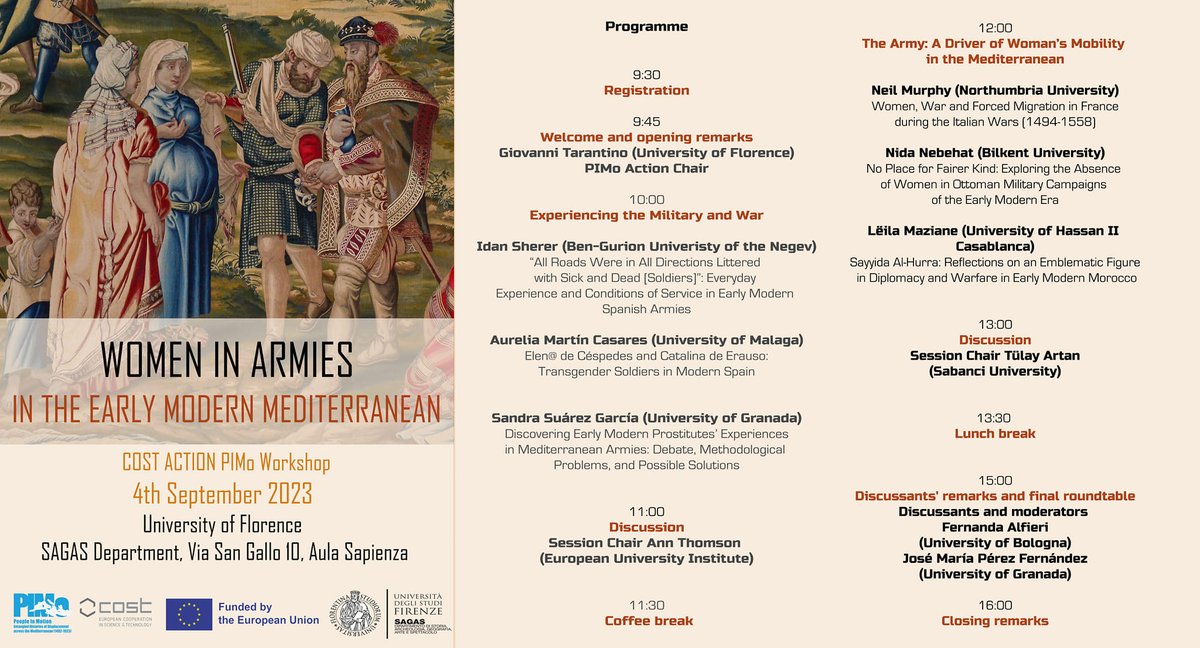 Back to <a href="/UNI_FIRENZE/">Università di Firenze</a> tomorrow morning for the first scientific event of the year, a wonderful workshop organised by <a href="/Sandra_SSG/">Sandra Suárez García</a> for the Cost Action People in Motion <a href="/ca18140/">People in Motion in the Mediterranean CA18140</a>