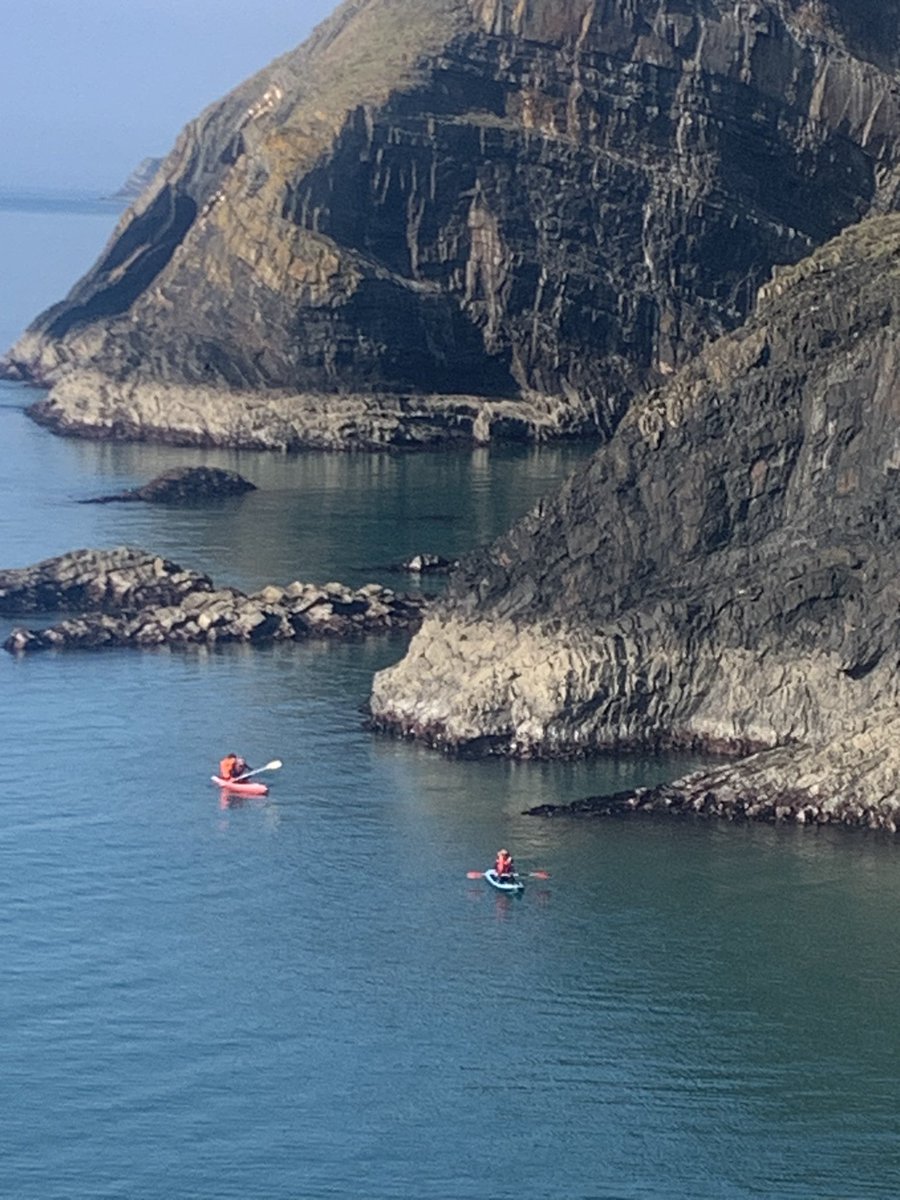 Seal disturbance today ! Stay out of these areas! Plenty of space to paddle/ Kayak and coasteer but not here - Diolch @PembsCoast @CyfNatCymMor @NTPembrokeshire @W4LES @tivyside @WTelegraph @IoloWilliams2