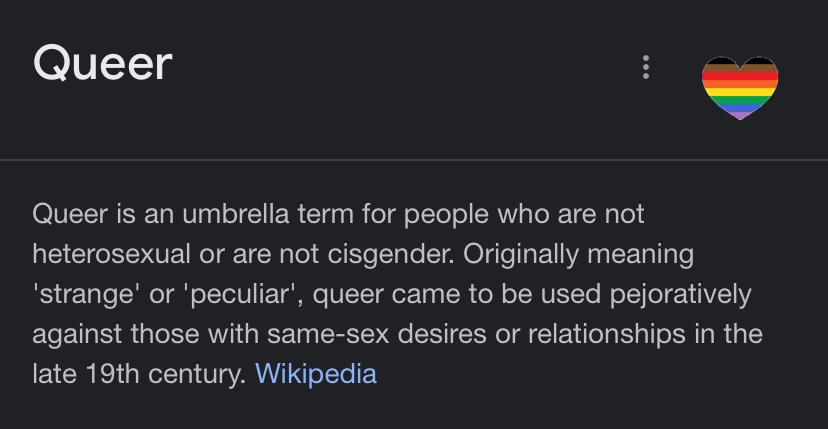 TOFT3R's tweet photo. just a reminder that queer is a real label and one that i and many other people use . you see that “originally meaning” there , it means its changed overtime ! hope this helps 🫶 https://t.co/zp9qGvafm3