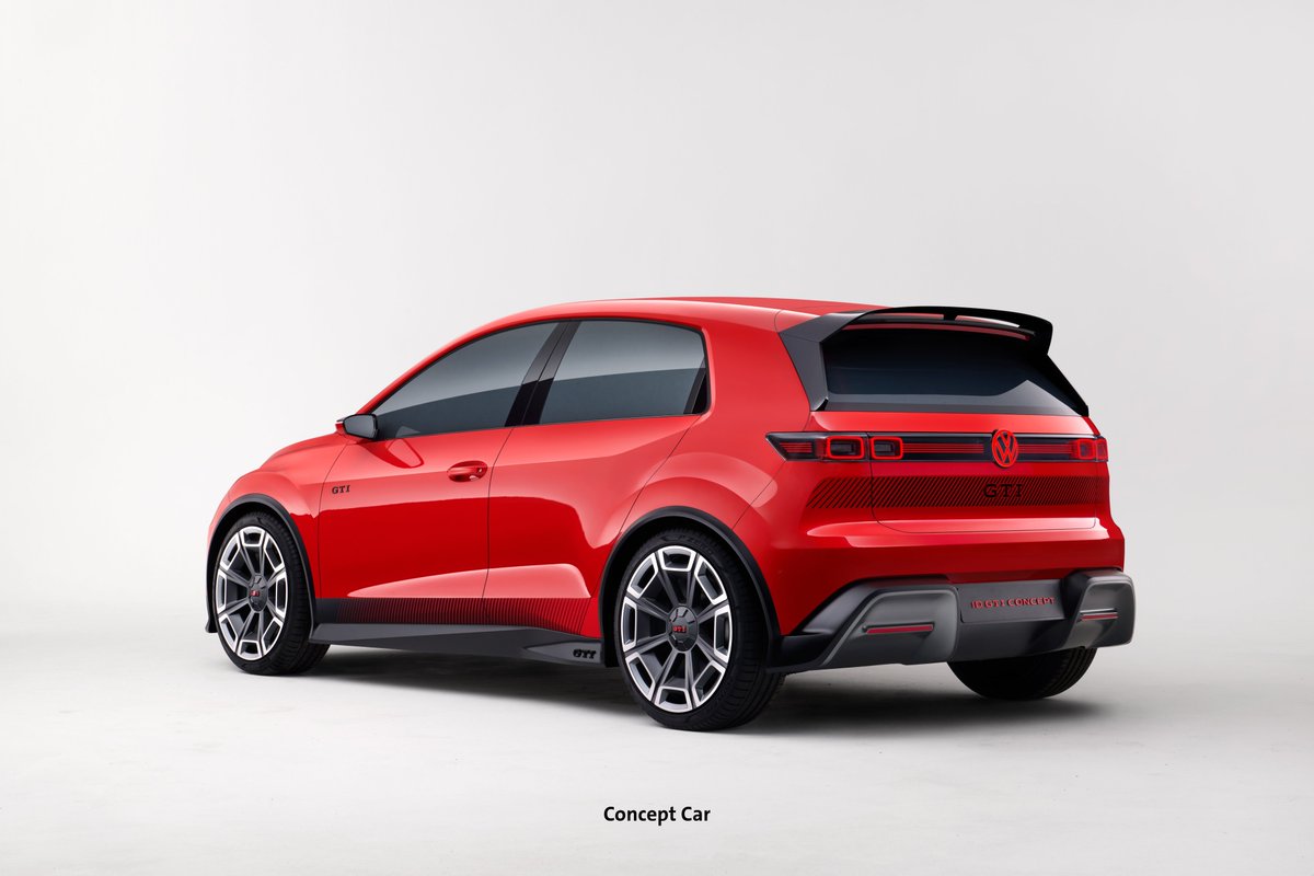 🚗 World premiere! #IAA23
ID. GTI Showcar, the @Volkswagen GTI for the electric era!

✅ 1976 #GTI as idol for agility, performance &amp; interieur
✅ electronic front differential &amp; progressive steering
✅ cruising Europe 2026/27

Expect next level design, digital &amp; tech features!