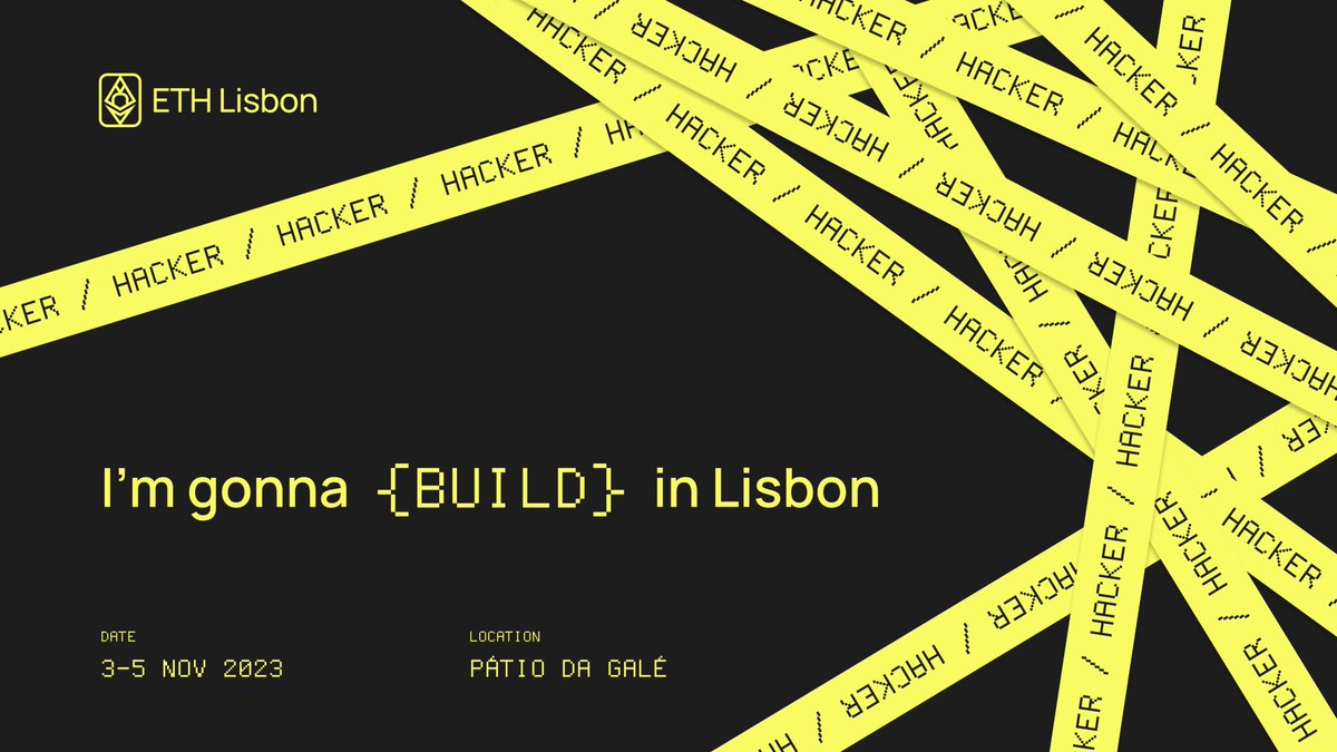 I’m hacking at <a href="/ETHLisbon/">ETHLisbon 🇵🇹</a> 2023  🔥🔥

Wanna join?? 👀 
Apply here 👉 bit.ly/hackinlisbon 

See you in Lisbon🌊
🗓️ 3-5 November 2023