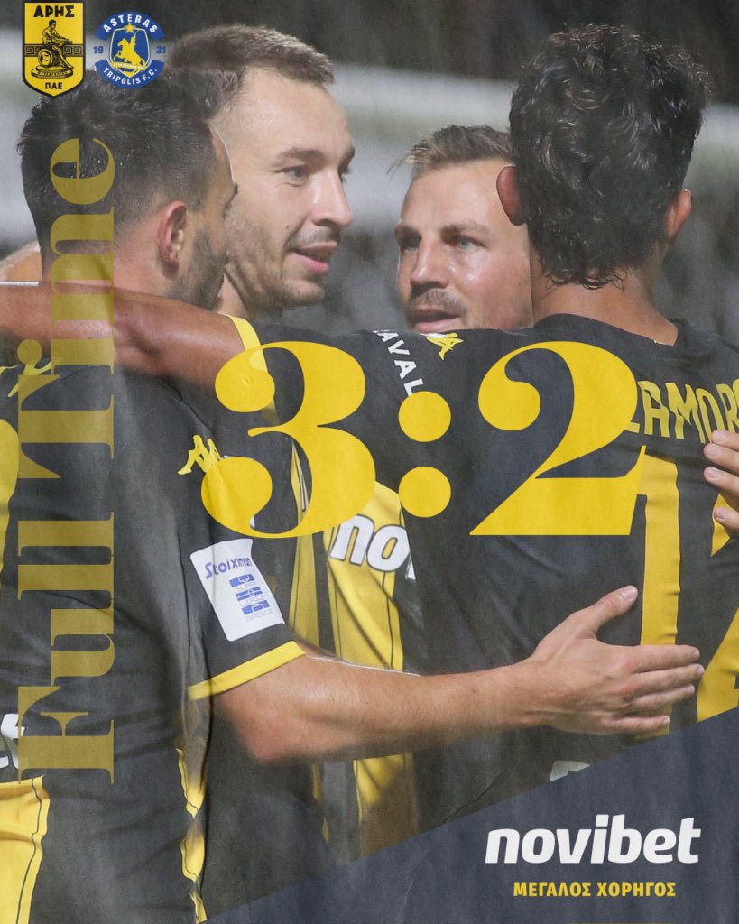 ARIS__FC's tweet photo. ΛΗΞΗ

#ARISASTERAS
#ARISFC
#StoiximanSuperLeague
@Super_League_GR 
#Matchday03

#VamosARIS https://t.co/FUojfev8Bi